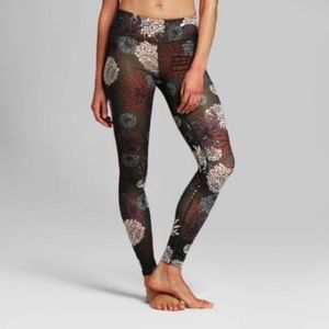 Joy Lab Chrysanthemum Floral Print Leggings